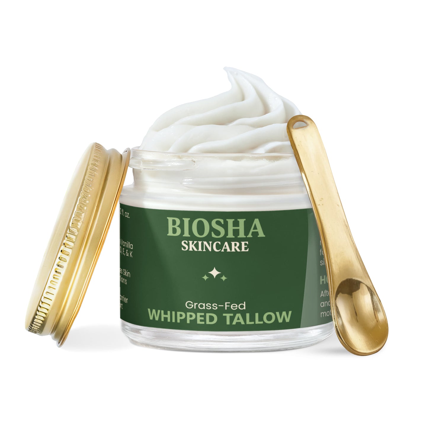 Whipped Grass-Fed Tallow Balm with Vanilla Bean